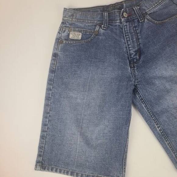 U.S. Polo Assn. Youth Boy's (14) Blue Denim Long Bermuda Jean Shorts - Picture 2 of 9